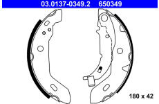 Sada brzdových čeľustí ATE 03.0137-0349.2