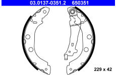 Sada brzdových čelistí ATE 03.0137-0351.2