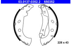 Sada brzdových čelistí ATE 03.0137-0352.2