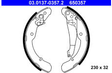 Sada brzdových čelistí ATE 03.0137-0357.2