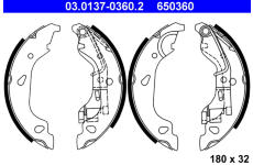 Sada brzdových čelistí ATE 03.0137-0360.2
