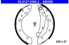 Sada brzdových čeľustí ATE 03.0137-0365.2
