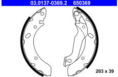 Sada brzdových čelistí ATE 03.0137-0369.2
