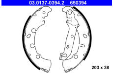 Sada brzdových čelistí ATE 03.0137-0394.2