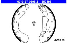Sada brzdových čeľustí ATE 03.0137-0396.2
