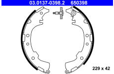 Sada brzdových čelistí ATE 03.0137-0398.2