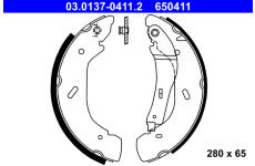 Sada brzdových čelistí ATE 03.0137-0411.2