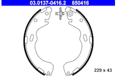Sada brzdových čelistí ATE 03.0137-0416.2