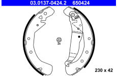 Sada brzdových čeľustí ATE 03.0137-0424.2