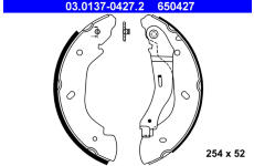 Sada brzdových čelistí ATE 03.0137-0427.2
