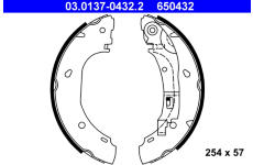 Sada brzdových čelistí ATE 03.0137-0432.2