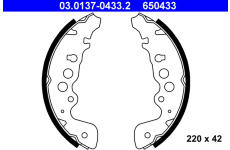 Sada brzdových čelistí ATE 03.0137-0433.2