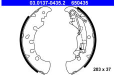 Sada brzdových čelistí ATE 03.0137-0435.2