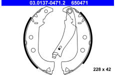 Sada brzdových čelistí ATE 03.0137-0471.2