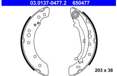 Sada brzdových čelistí ATE 03.0137-0477.2