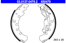 Sada brzdových čeľustí ATE 03.0137-0479.2