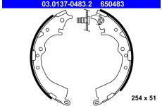 Sada brzdových čelistí ATE 03.0137-0483.2