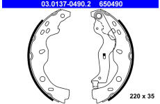 Sada brzdových čelistí ATE 03.0137-0490.2