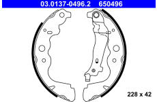 Sada brzdových čelistí ATE 03.0137-0496.2