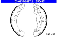 Sada brzdových čelistí ATE 03.0137-0497.2