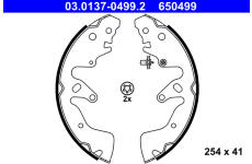 Sada brzdových čelistí ATE 03.0137-0499.2