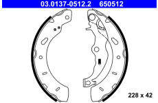 Sada brzdových čeľustí ATE 03.0137-0512.2