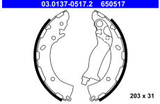 Sada brzdových čelistí ATE 03.0137-0517.2