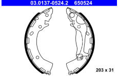 Sada brzdových čelistí ATE 03.0137-0524.2