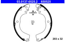 Sada brzdových čelistí ATE 03.0137-0525.2