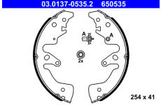 Sada brzdových čeľustí ATE 03.0137-0535.2