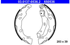 Sada brzdových čeľustí ATE 03.0137-0536.2