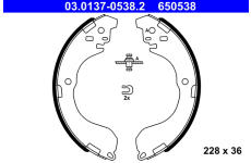 Sada brzdových čelistí ATE 03.0137-0538.2