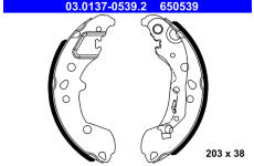 Sada brzdových čeľustí ATE 03.0137-0539.2