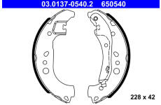 Sada brzdových čelistí ATE 03.0137-0540.2