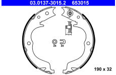 Sada brzdových čelistí ATE 03.0137-3015.2