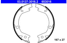 Sada brzdových čelistí ATE 03.0137-3016.2