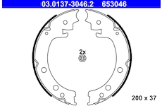 Sada brzdových čelistí ATE 03.0137-3046.2