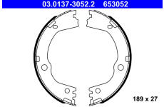 Sada brzd. čeľustí parkov. brzdy ATE 03.0137-3052.2