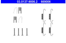 Sada prislusenstvi, brzdove celisti ATE 03.0137-9006.2