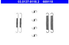 Sada příslušenství, brzdové čelisti ATE 03.0137-9118.2