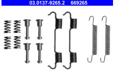 Sada príslużenstva čeľustí parkovacej brzdy ATE 03.0137-9265.2