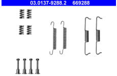 Sada príslużenstva čeľustí parkovacej brzdy ATE 03.0137-9288.2