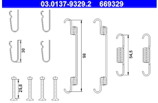 Sada prislusenstvi, parkovaci brzdove celisti ATE 03.0137-9329.2