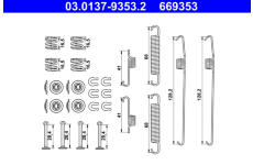 Sada prislusenstvi, brzdove celisti ATE 03.0137-9353.2