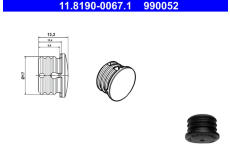Těsnicí / ochranná zátka ATE 11.8190-0067.1
