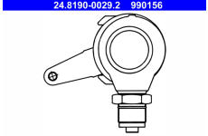 Páka, brzdový třmen, ruční brzda ATE 24.8190-0029.2
