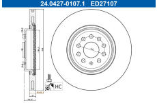 Brzdový kotouč ATE 24.0427-0107.1