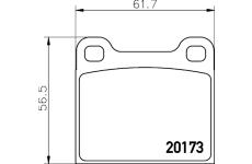 Sada brzdových platničiek kotúčovej brzdy PAGID T0405