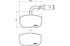 Sada brzdových platničiek kotúčovej brzdy PAGID T0048
