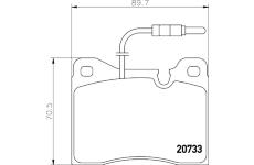 Sada brzdových platničiek kotúčovej brzdy PAGID T1064